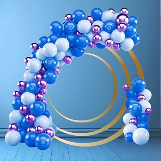 Kit 125 Balões Azul Claro 7”+ Azul 7”+ VIOLETA Metalizado 5” + FITA - Balão Bexiga  KIT03+F em Oferta na Shopee