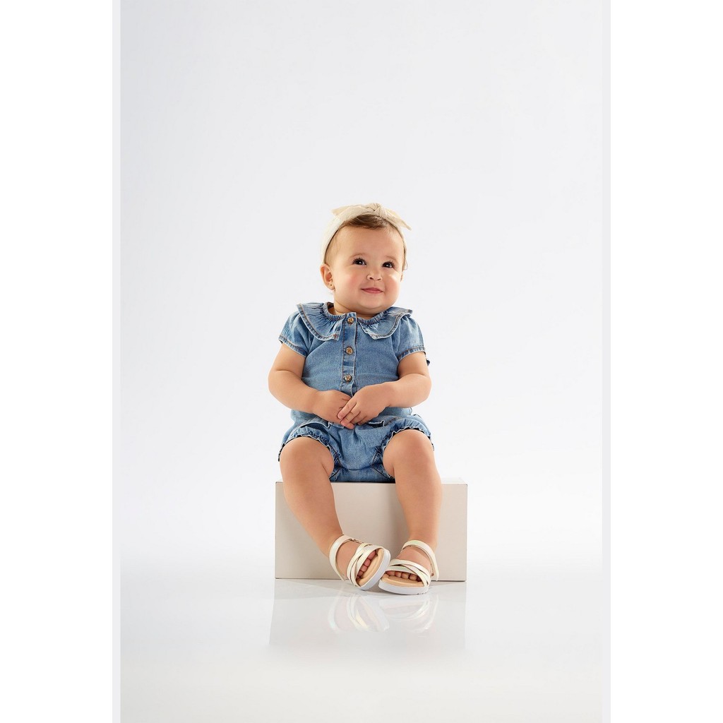 Conjunto para Bebê Menina com Bata e Calcinha Jeans Up Baby - Baby & Kids Fashion