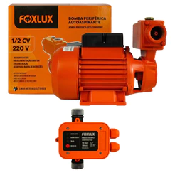 Kit Bomba Periférica Autoaspirante Foxlux 1/2CV 220V + Pressostato | pressurização eficiente