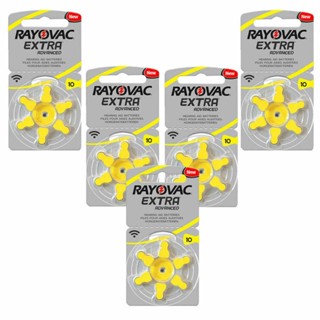 30 Pilhas Baterias 10 Pr70 Aparelho Auditivo Rayovac em Oferta na Shopee