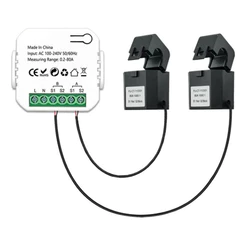 Medidor Energia Wifi 2 Pinças 80a Tuya Smart Life