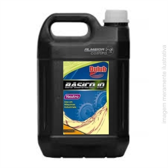 ÓLEO DULUB BASICO 10 YELLON NEUTRO 5 LITROS PARA MÁQUINA DE COSTURA