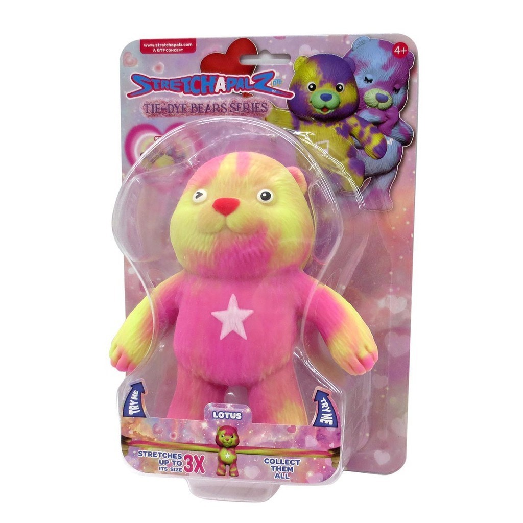 Boneco Elástico Urso Tie-Dye Lotus de 12cm - Stretchapalz - Hobbies & Collections
