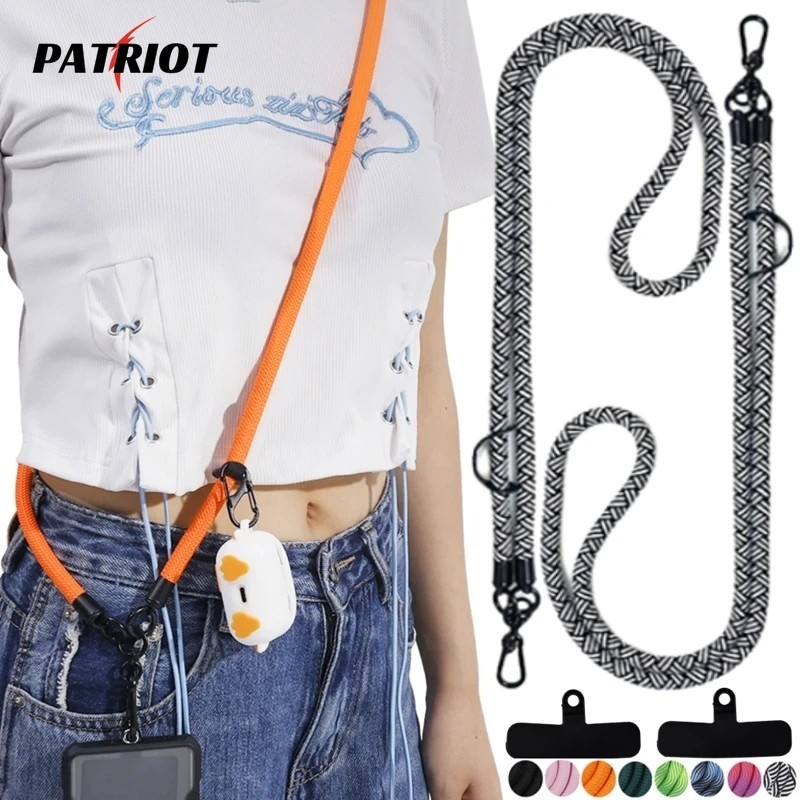 [PATRIO] Cordão De Segurança De 120cm Universal Cross-body Lanyard Anti-lost Phone Case Ajustável Fecho Rotativo Com Novo Cor Removível