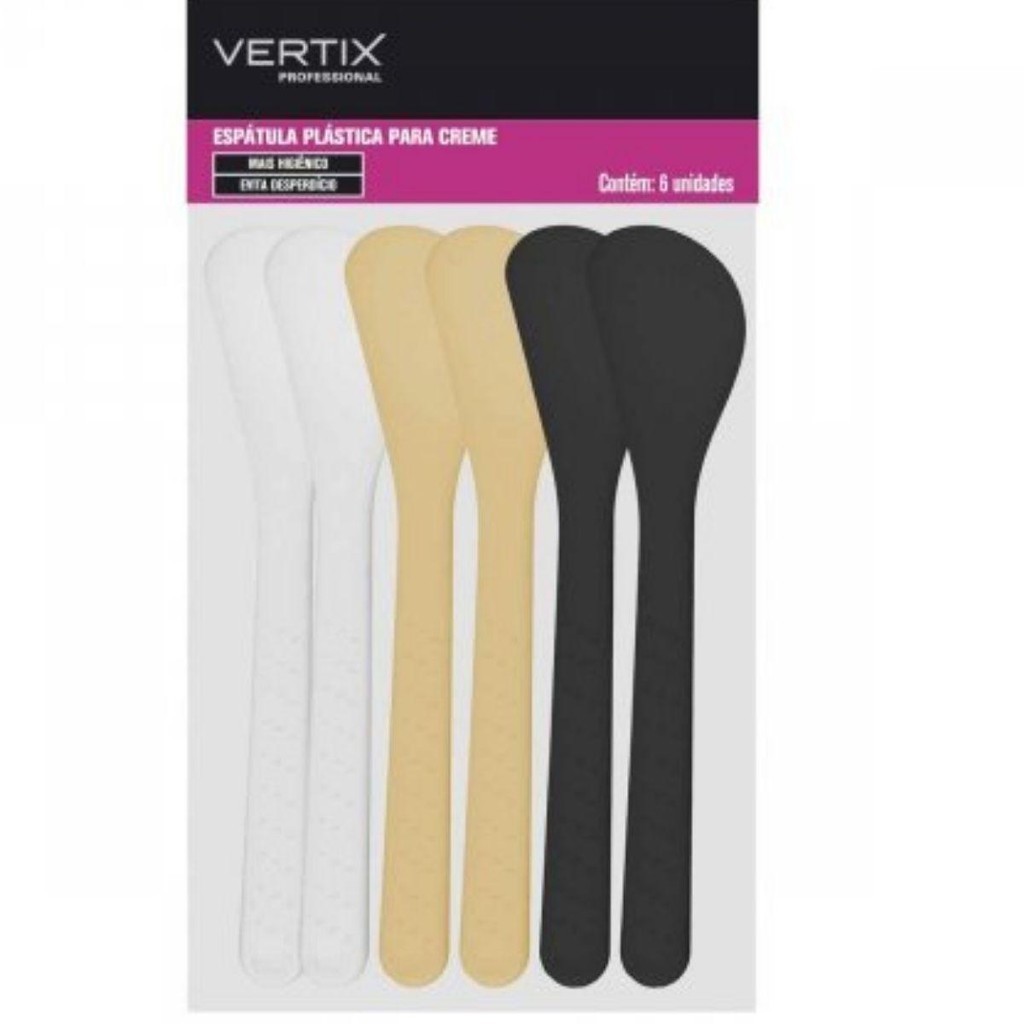 Espátula Plástica Para Creme Vertix Belliz C/6 Un Cod.3040