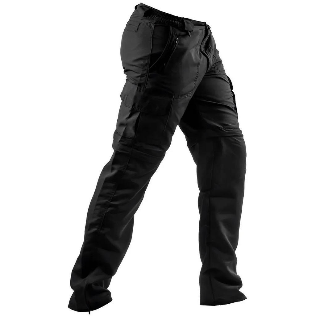 Calça de Pesca Brk Preta com UV35+ (Vira Bermuda)