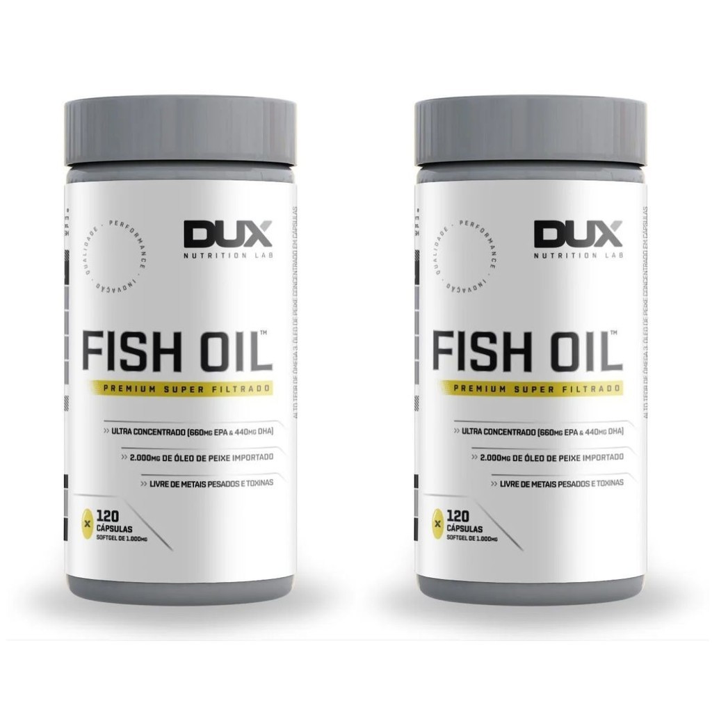Kit 2x Fish Oil 120 Cápsulas - Dux Nutrition Lab