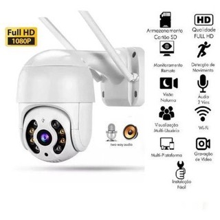 CAMERA DE SEGURANÇA SMART WIFI ICSEE FULL HD  - A8 1080P Prova D'água em Oferta na Shopee