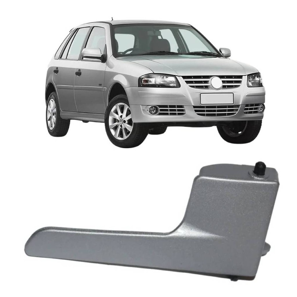 MACANETA INTERNA GOL G4 FOX PRATA PLASTICA GRAFITE  LADO DIREITO em Oferta na Shopee