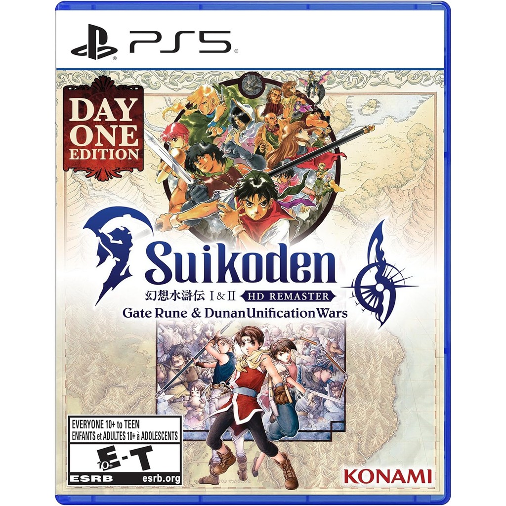 Suikoden I & II HD Remaster Gate Rune and Dunan Unification Wars Day One Edition PS5 Midia Fisica