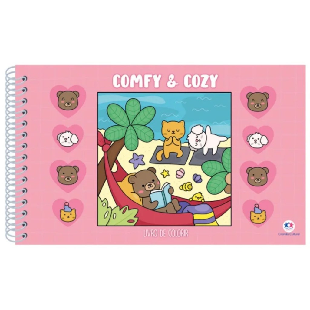 Comfy and Cozy | Livro de Colorir Pink - Books & Magazines