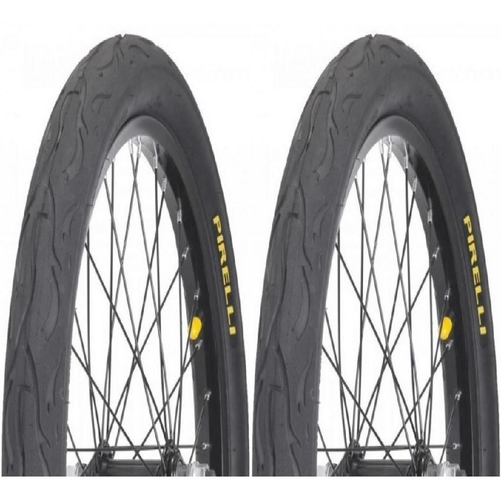 Par Pneu Bicicleta Pirelli Balão Tornado Flame Aro 20x2.125 - Sports & Outdoors