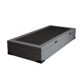 Base para Cama Box Solteiro Guldi com Baú Linho (47x88x188 cm) Cinza em Oferta na Shopee