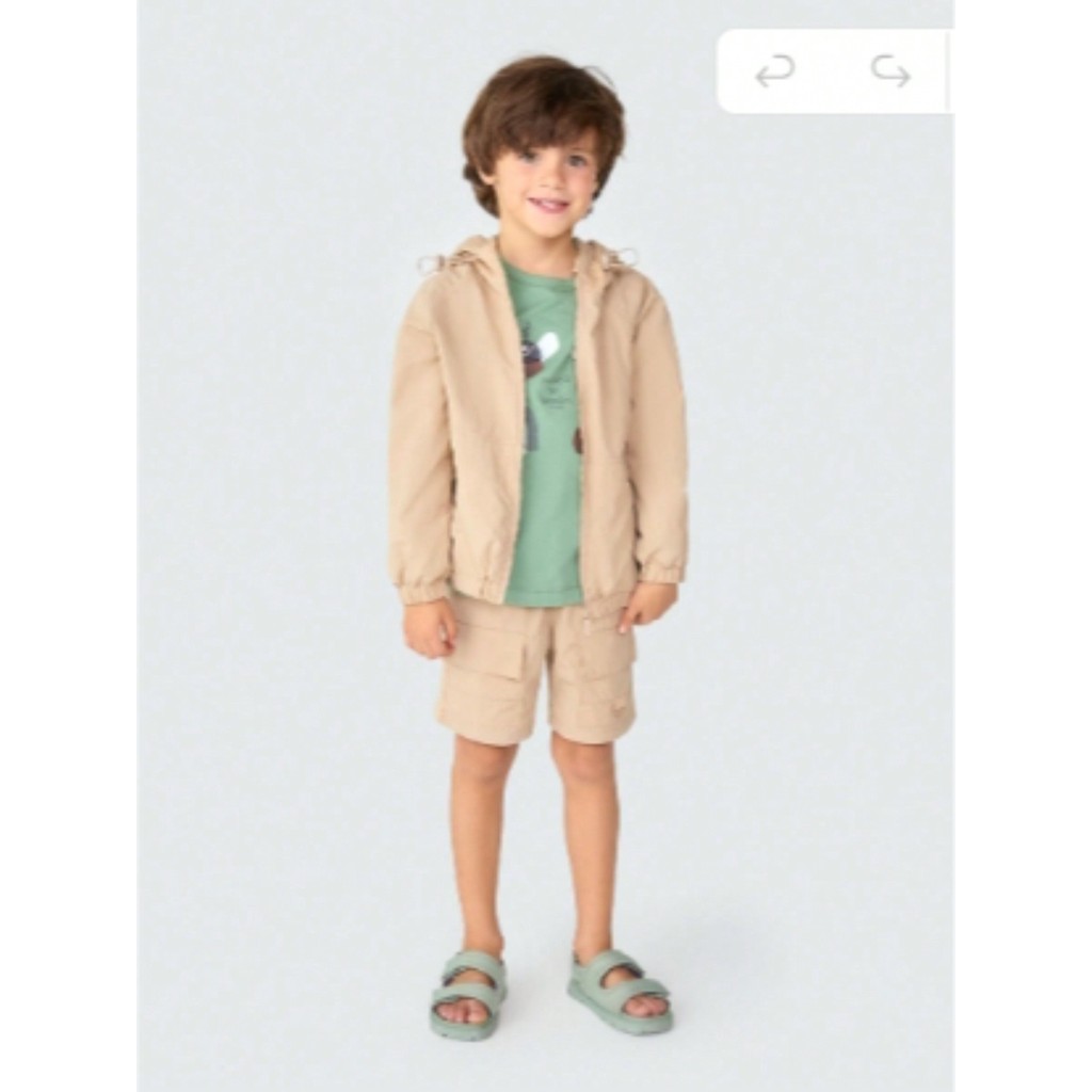 Jaqueta Infantil Menino Toddler Com Capuz- Hering Kids