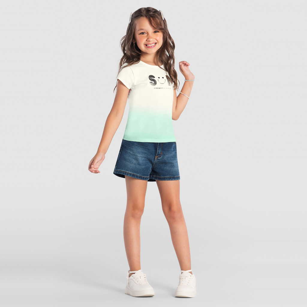 Blusa infantil menina em malha Brandili - Baby & Kids Fashion