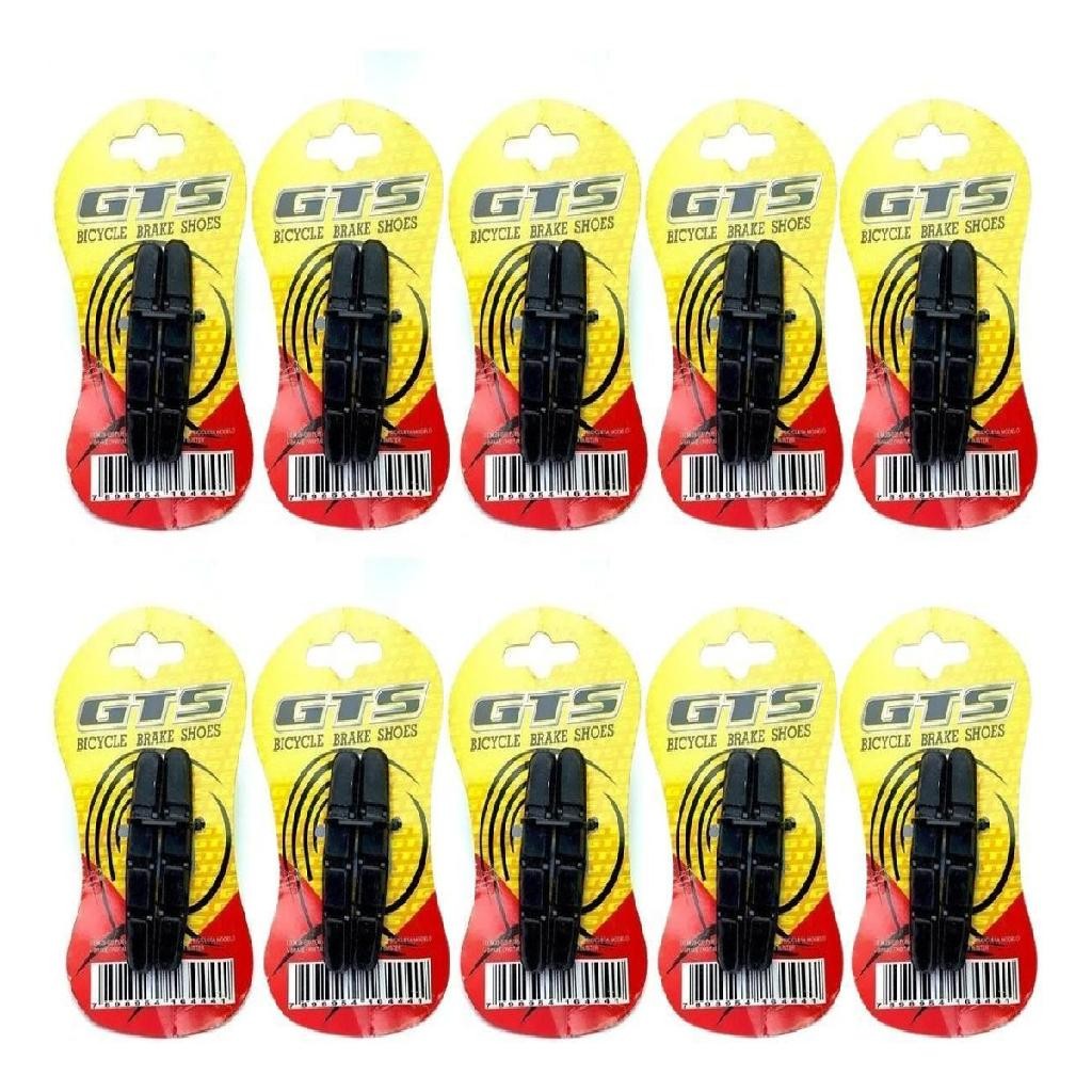 Pastilha Kit 10 Pares Sapata Gts V-brake Orbital 70mm Bike