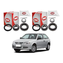 Par Kit Rolamento Roda Traseiro, Volkswagen Gol G4 1.0 2006