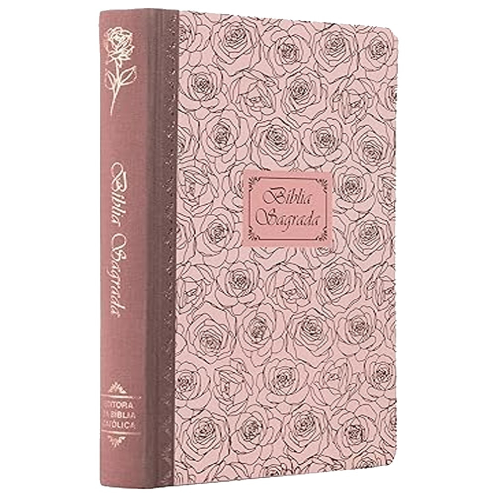Bíblia Sagrada Católica | NTLH | Letra Grande | Capa Dura Rosa com Lombada em Tecido - Books & Magazines