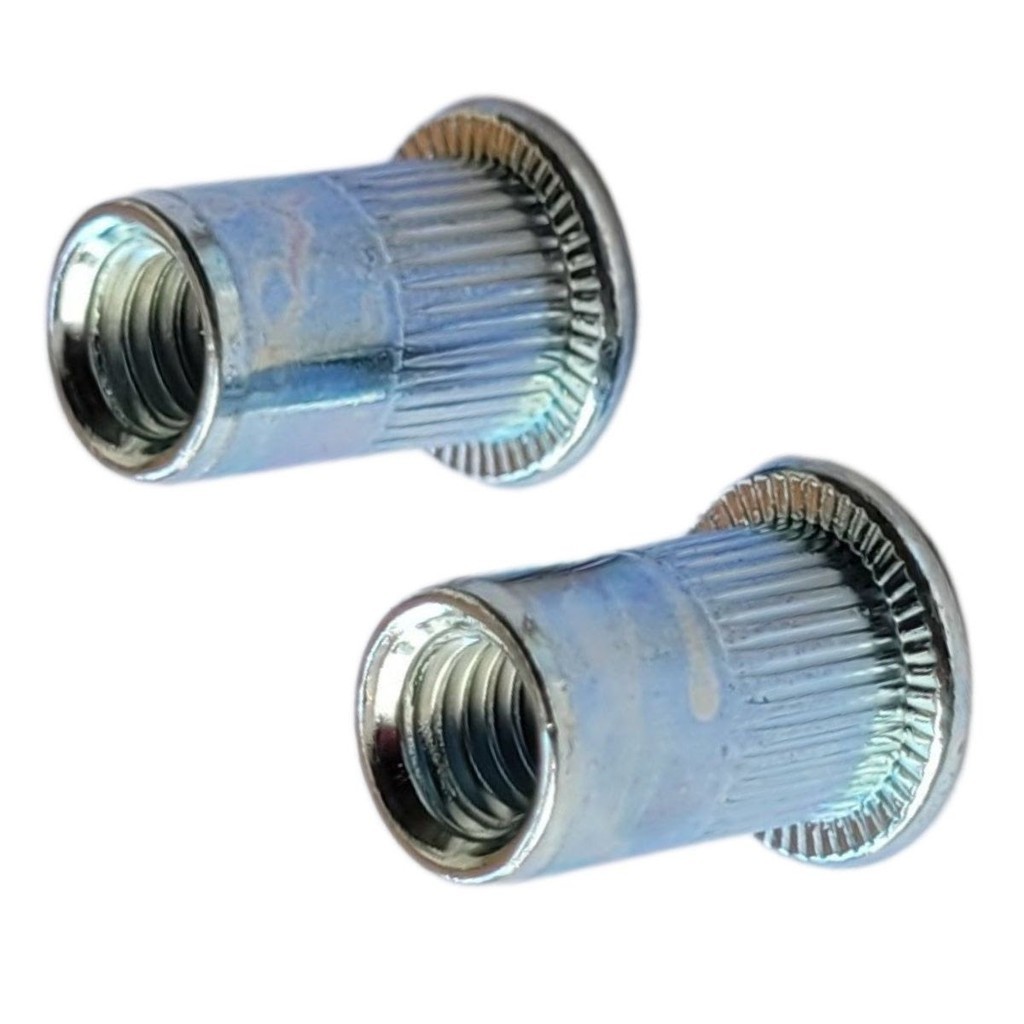 Kit 50 peças   Rebite M6  Rosca Interna Com Aba Plana Popnut