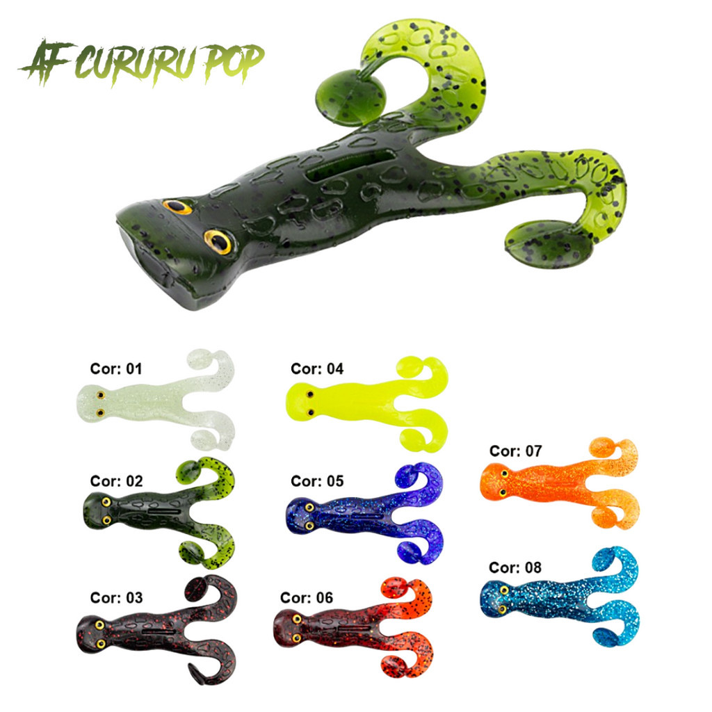Isca Soft Cururu Pop Albatroz Fishing 9cm