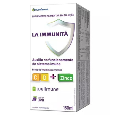 La Immunita Vit, C, D E Zinco 150ml Sabor Uva