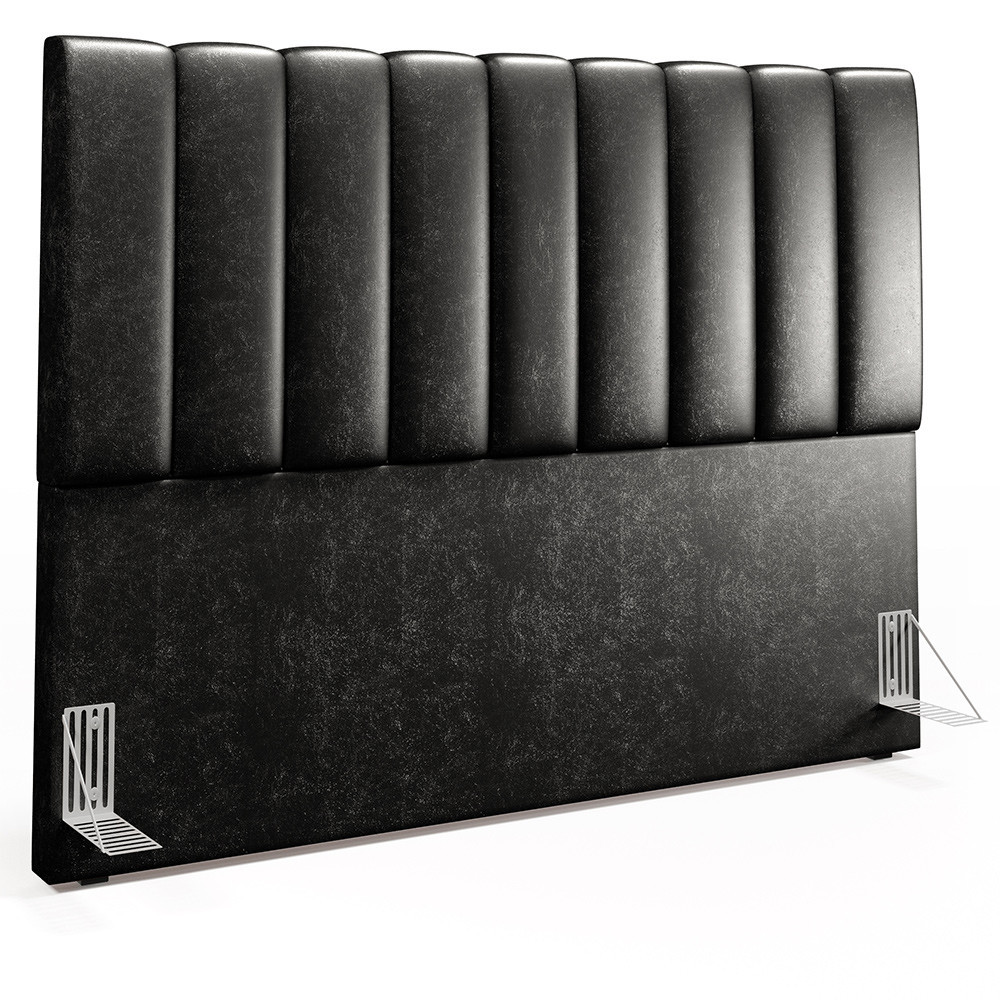 Cabeceira Cama Box Casal Queen 160 cm Dália W01 Couríssimo Preto - Lyam Decor - Home & Living
