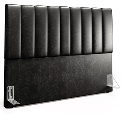 Cabeceira Cama Box Queen 160 cm Dália W01 Couríssimo Preto - Lyam Decor