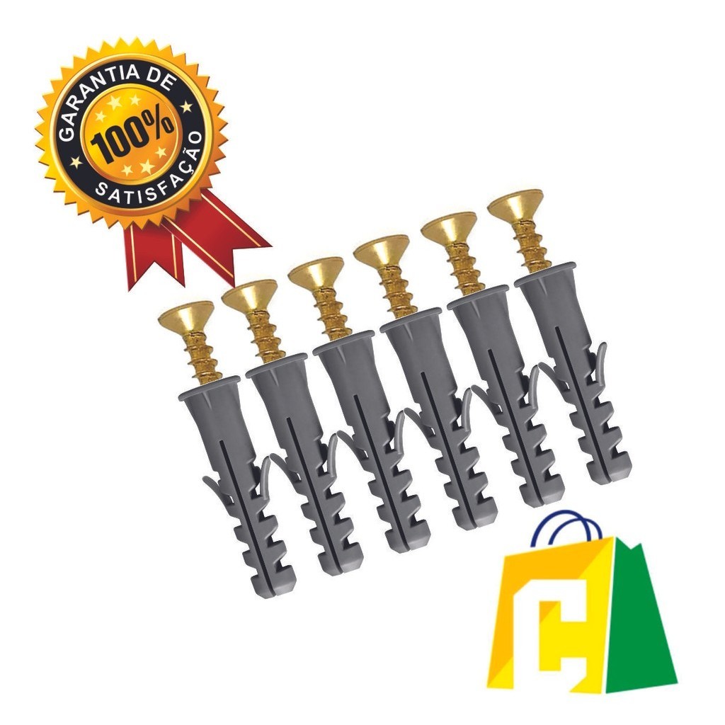 Kit Parafuso Philips 5,0 X 50mm + Bucha 8mm C/ Anel 50un · foto 2