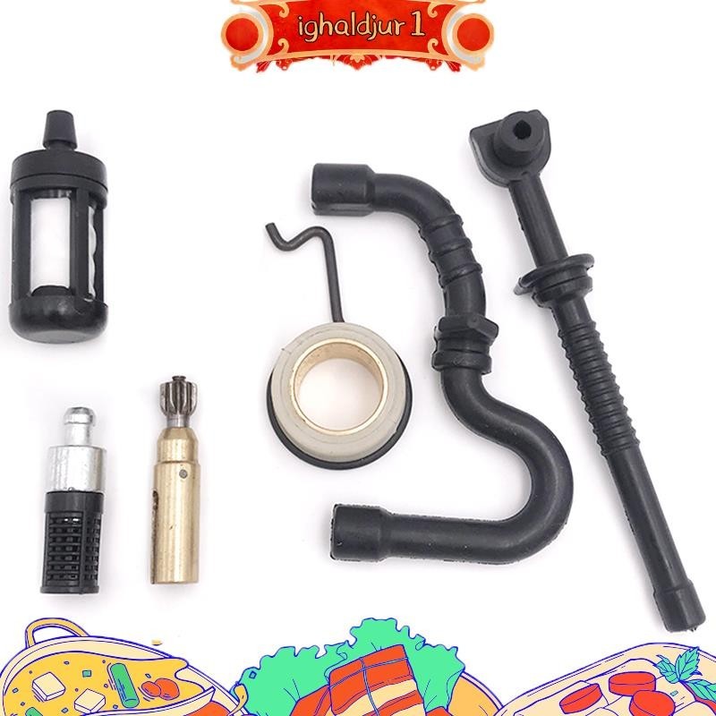 Bomba De Óleo Engrenagem Sem-Fim Linha De Filtros Combustível Kit De Mangueiras Para Stihl MS 180 170 MS180 MS170 018 017 Peças Motosserras 11236407102 ighaldjur1