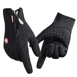 Luva De Motoqueiro Térmicas Unissex Touch Screen Impermeável Ciclista Moto Bike Bicicleta Ajustável R-A82
