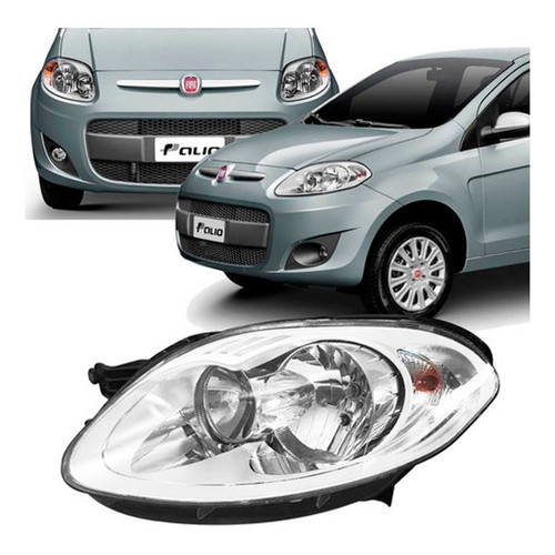 FAROL PALIO 2012 A 2017 CROMADO LADO ESQUERDO OU DIREITO em Oferta na Shopee