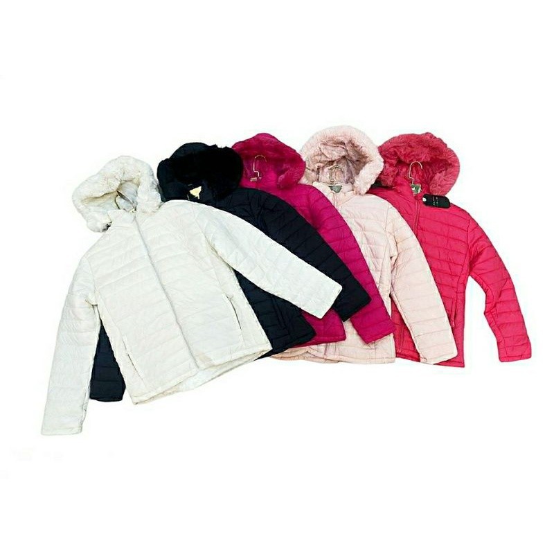 Bobojaco Feminino FORRADA COM PELO Original Jaqueta Puffer COM CAPUZ GOMINHO Ed Limitada JQ Promoção em Oferta na Shopee