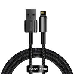 Cabo Baseus Usb P/ Lightning Tungsten Fast Charging 2.4a 1m para iPhone X 11 12 13 14 Pro Max