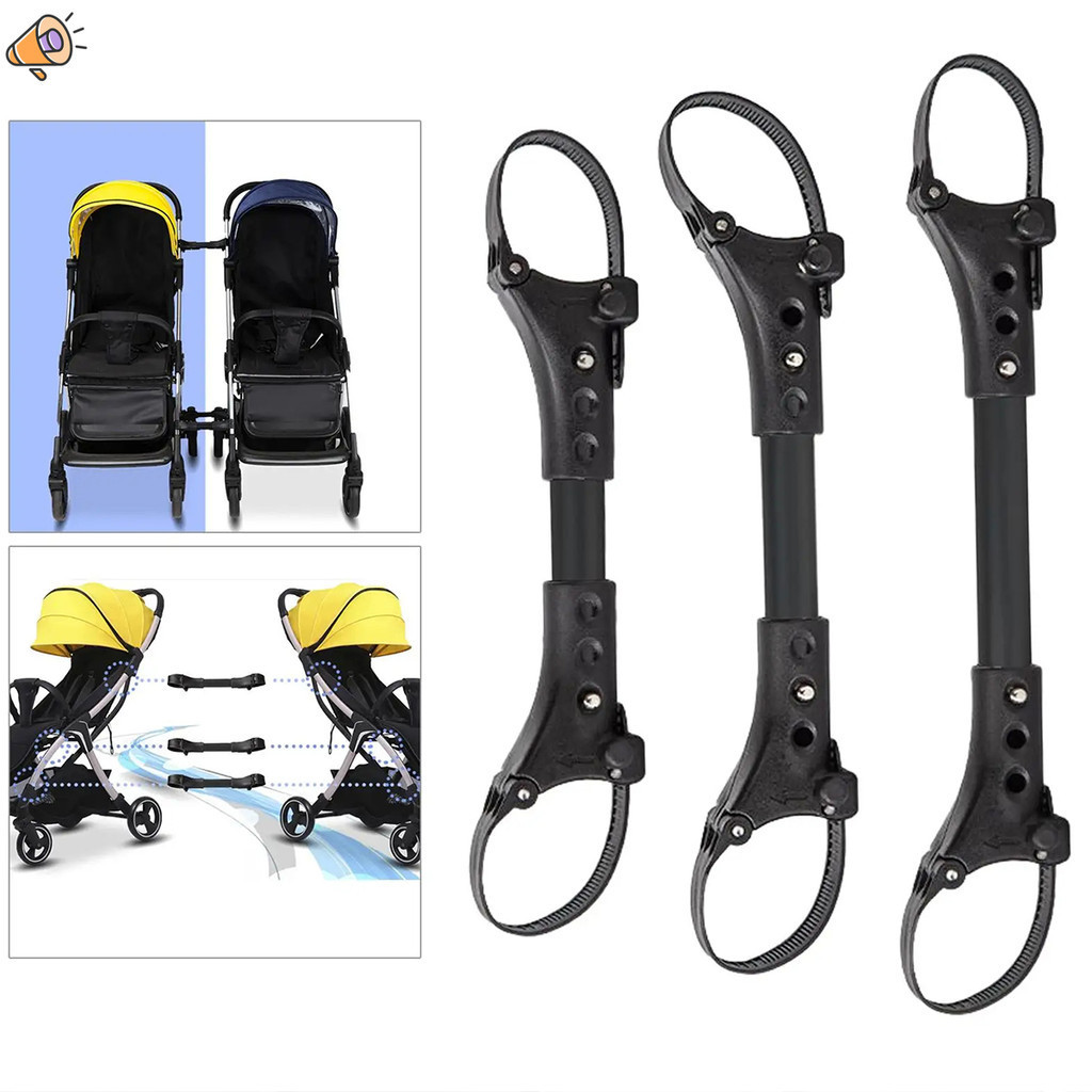 3 Pçs Duplo Carrinho De Bebê Conector Juntas Universais Infantil Cinta Linker Gancho