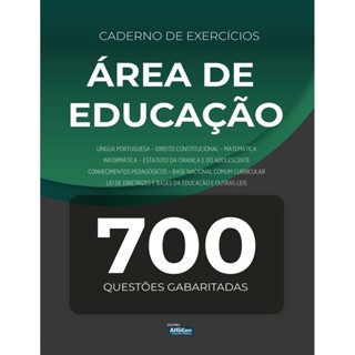 Caderno de Exercícios Área da Educação em Oferta na Shopee