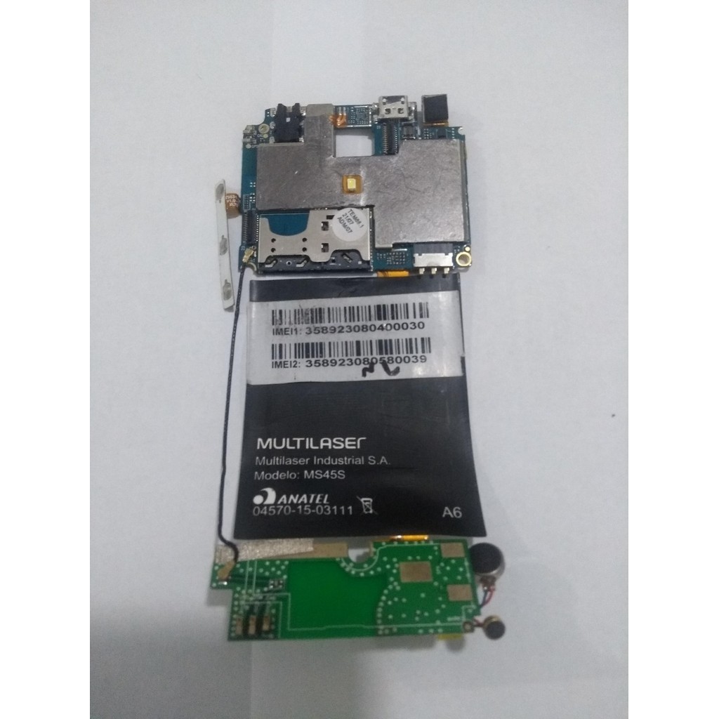 Placa Mãe Lógica Do Multilaser Ms45s Com Defeito - Não Liga
