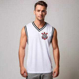 Regata Corinthians Dry Branca Masculina Oficial em Oferta na Shopee
