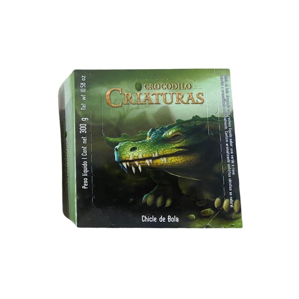 Chiclete Criaturas Ovo de Crocodilo - Sukest - Caixa c/40