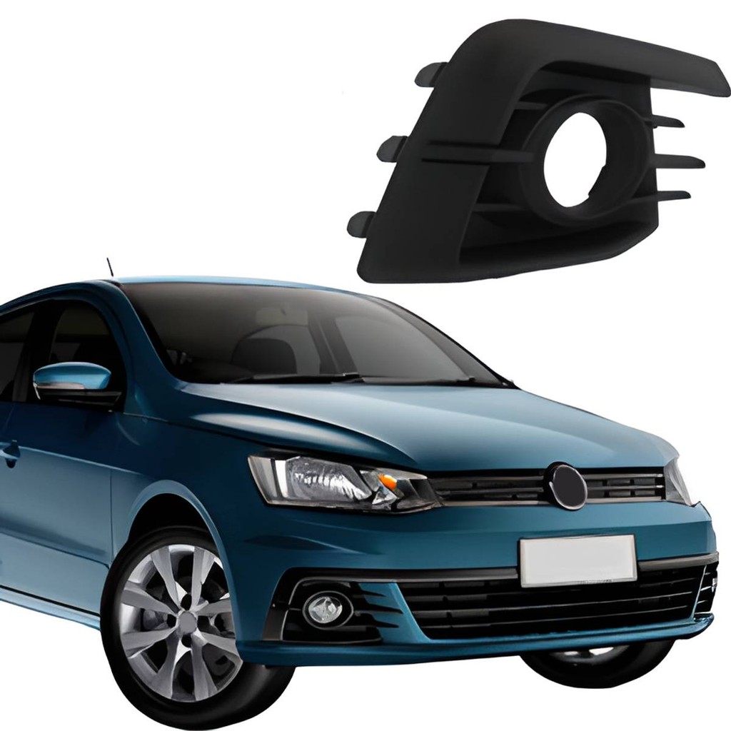GRADE DO FAROL AUXILIAR GOL G7 VOYAGE 2016 2017 PRETA COM FURO LADO DIREITO