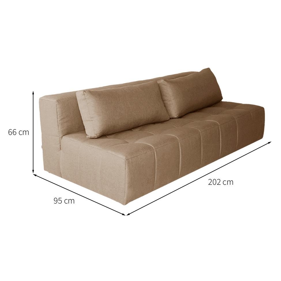 Sofá 3 Lugares Modular Soho Linho Bege · foto 2
