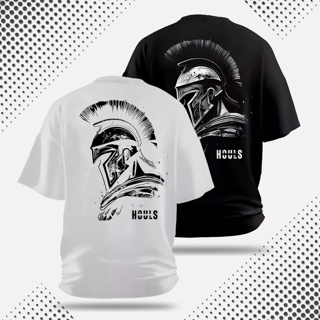 Kit com 2 Camisetas Oversized Spartano Musculação Grande Algodão Streetwear Academia