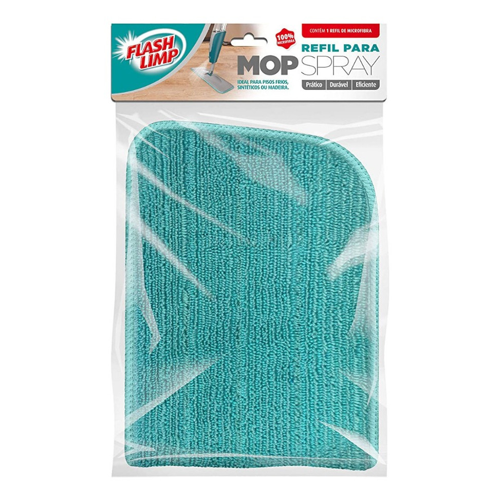 Refil De Microfibra Para Mop Spray Rmop7800 Verde Flash Limp em Oferta na Shopee