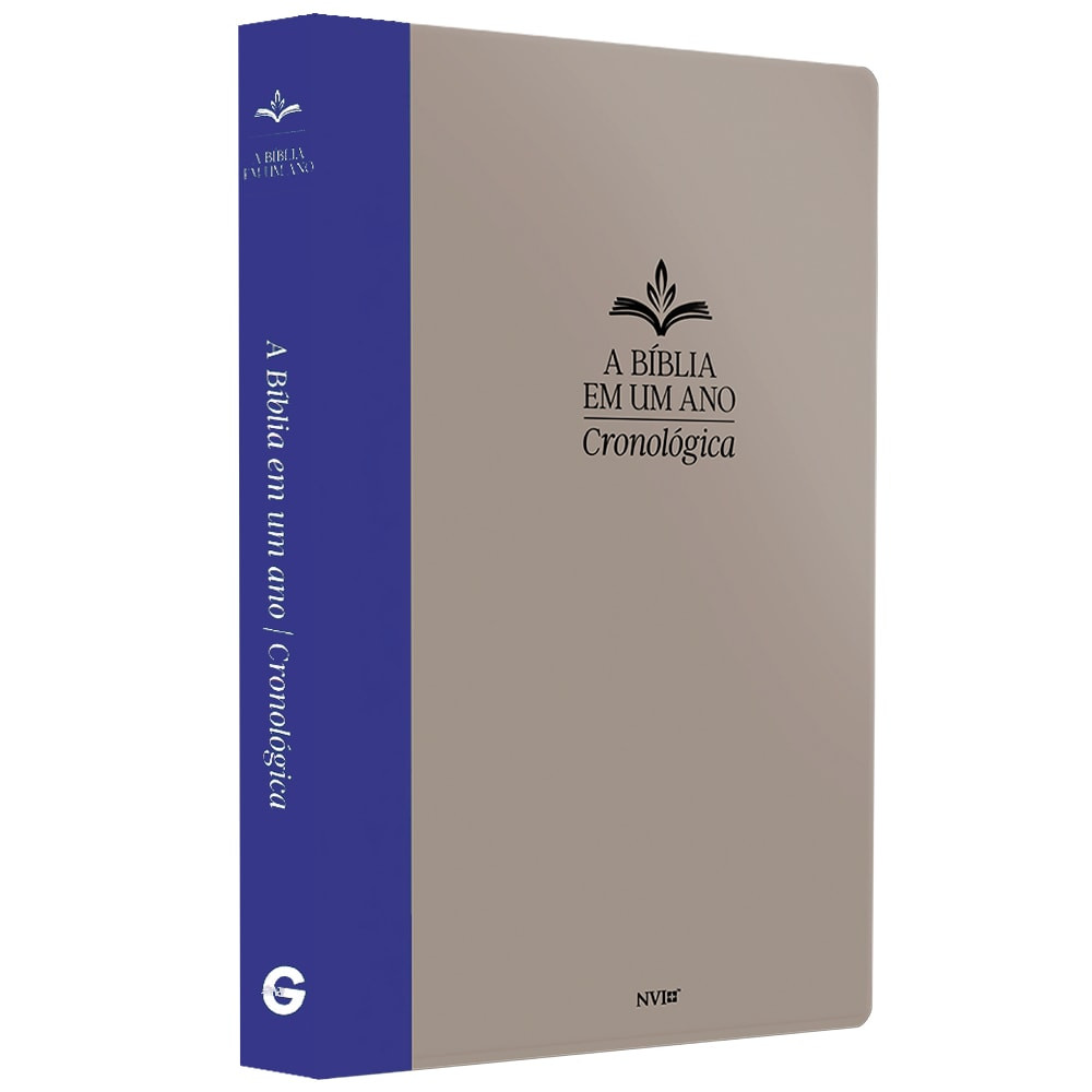 A Bíblia Em Um Ano | Cronológica | NVI | Capa Dura Cinza em Oferta na Shopee