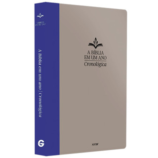 A Bíblia Em Um Ano | Cronológica | NVI | Capa Dura Cinza em Oferta na Shopee