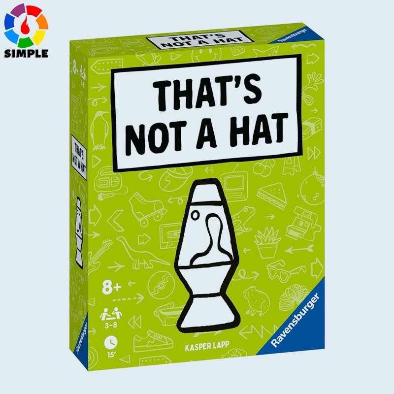 Ravensburger That’s Not A Hat - Pop Culture - Fun Bluffing & Memory Party Card Game for 3-8 Players | Fun Entertainment