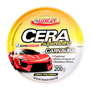 Cera Automotiva Carnaúba Luxcar Pasta SuperBrilho 200g em Oferta na Shopee
