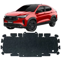 Forro Manta Térmica Acustica Isolante do Capô Fastback 2022 2023 2024 com Presilhas