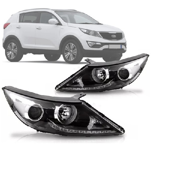 Farol Kia Sportage Sem Led 2011 2012 2013