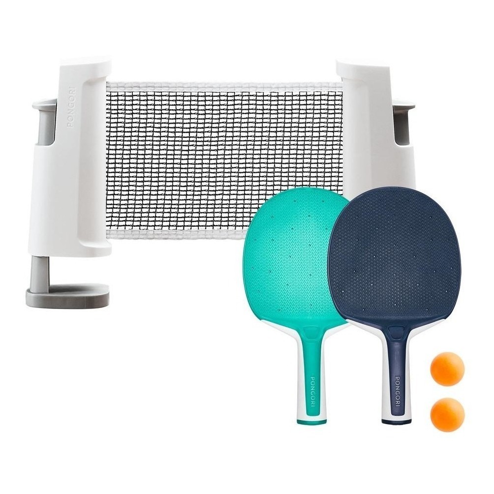 Kit Rede Ping Pong Rollnet (2 Raquetes + 3 Bolas) Ar Livre