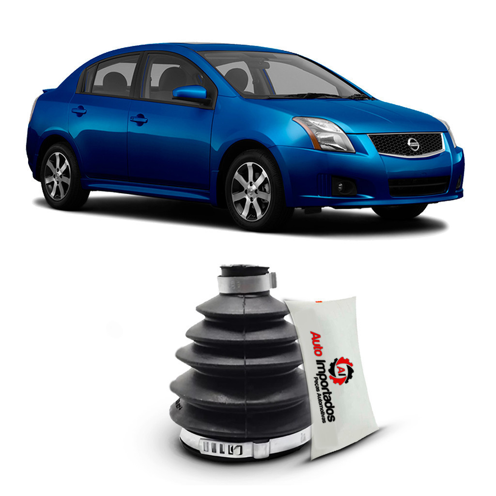 Kit Coifa Graxa Abraçadeira Homocinética Lado Roda Nissan Sentra Tiida Hatch Sedan 2007 2008 2009 2010 2011 2013
